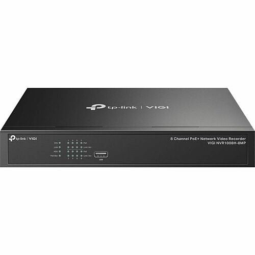 VIGI NVR1008H-8MP 8-Channel PoE NVR 8MP 113W Power for Pro Surveillance