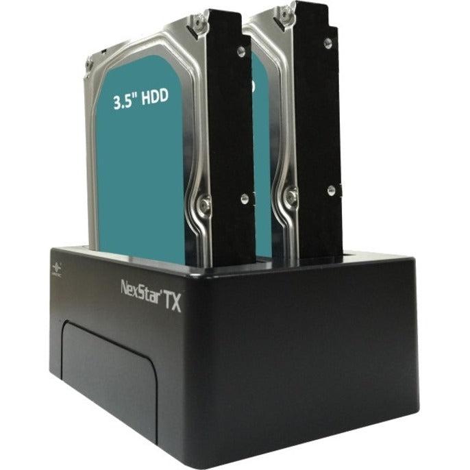 Vantec NexStar TX NST-D428S3-BK Drive Enclosure SATA/600 - USB 3.0 Type B Host Interface - UASP Support External