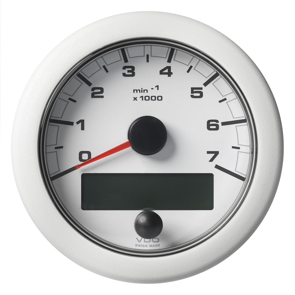 Veratron 3-3/8" (85MM) OceanLink&reg; NMEA 2000&reg; Tachometer - 7000 RPM - White Dial