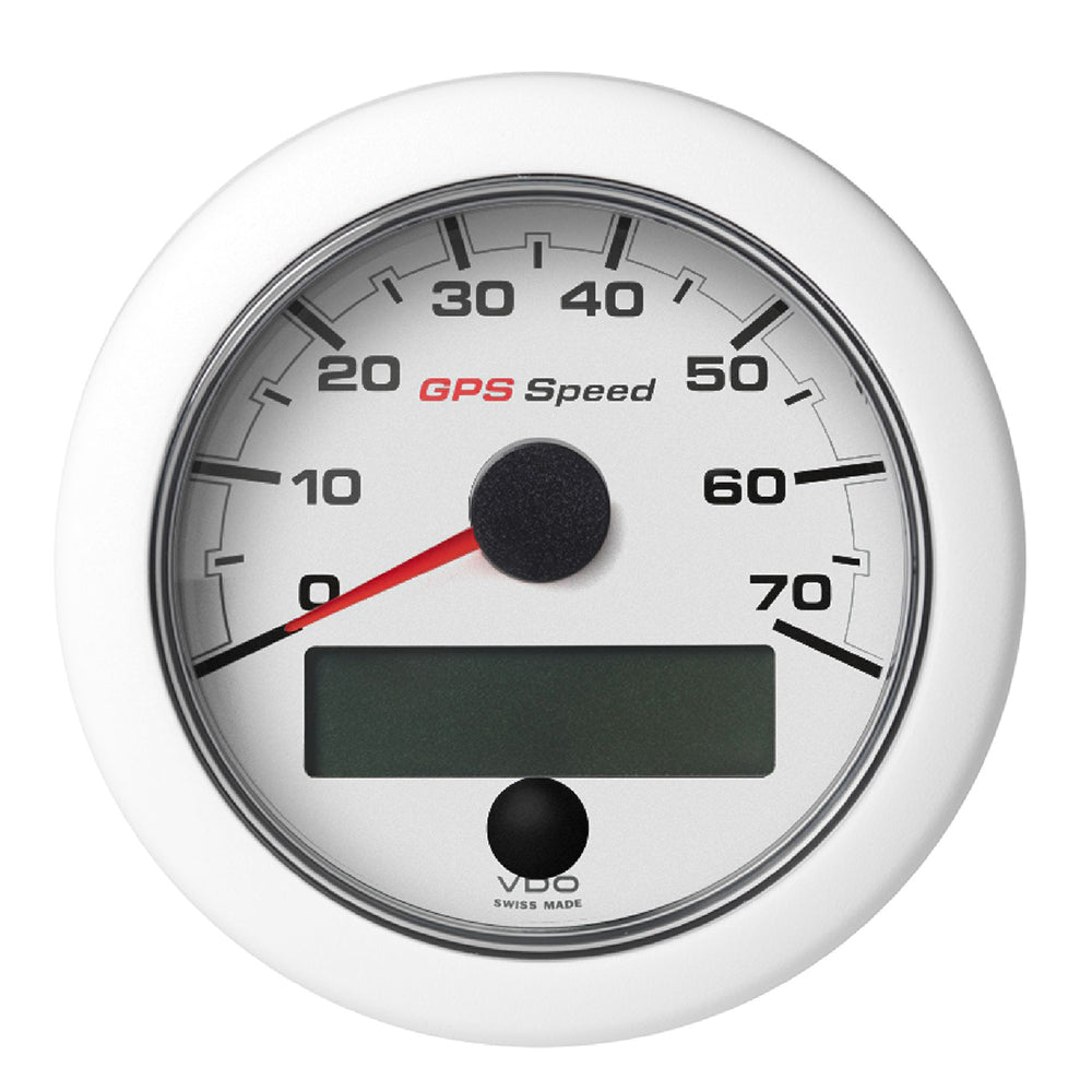 Veratron 3-3/8" (85mm) OceanLink&reg; GPS Speedometer (0-70 KN/MPH/KMH) - White Dial &amp;
