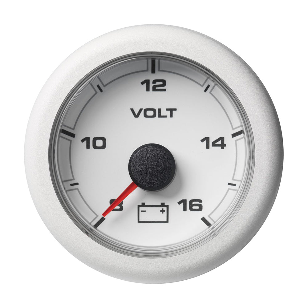 Veratron 52MM (2-1/16") OceanLink Battery Voltage Gauge - 8 to 16V - White Dial &amp;