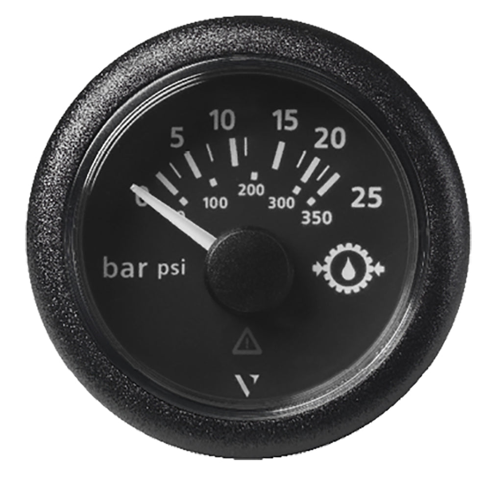 Veratron 52MM (2-1/16") ViewLine Transmission Oil Pressure 25 Bar/350 PSI - Black Dial