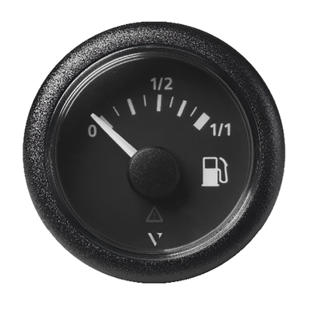 Veratron 52mm (2-1/16") ViewLine Fuel Tank Level Gauge - 0 to 1/1 - Black Dial &amp; Round