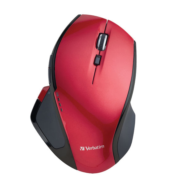 Verbatim 99021 Cordless Deluxe Blue-LED Computer Mouse, Ergonomic, 8 Buttons,