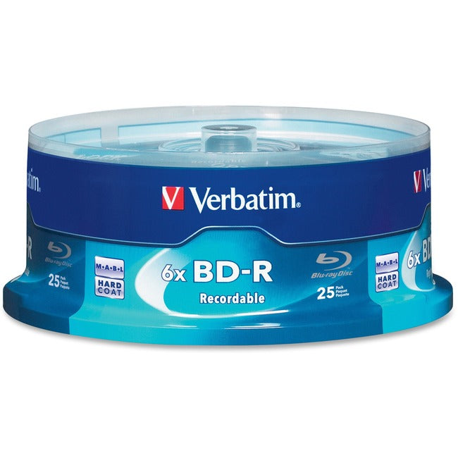 Verbatim Bd-R 25Gb 16X With Branded Surface-25Pk Spindle