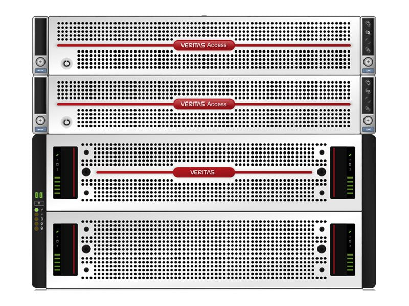 Veritas Access 3350 - Config A - hard drive array - 700 TB - 82 bays (SAS-3) - HDD 10 TB x 82 - Gigabit Ethernet, 10 Gigabit 31807-M0034