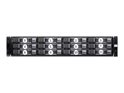 Veritas D Series 2U12 - Hard drive array - 72 TB - 12 bays (SAS-3) - HDD 8 TB x 12 - SAS 12Gb/s (external) - rack-mountable - 32198-M4218