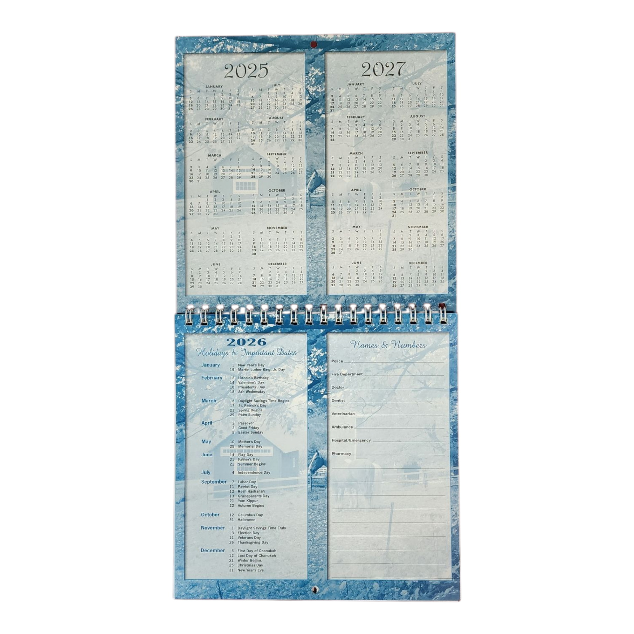 Vermont 2026 Mini Wall Calendar