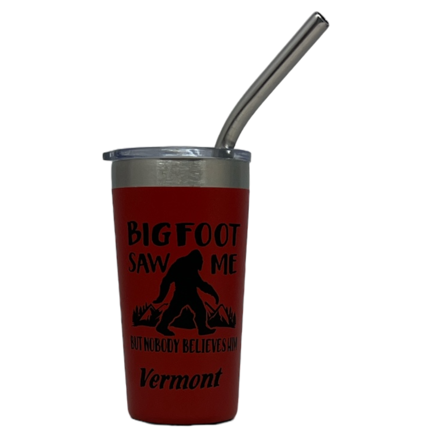 Vermont Bigfoot Stainless Steel 2oz Shooter - Red