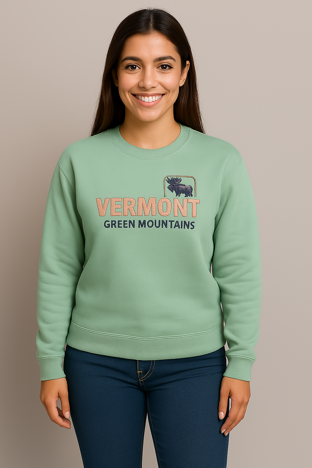 Vermont Cornered Moose Sweatshirt -
