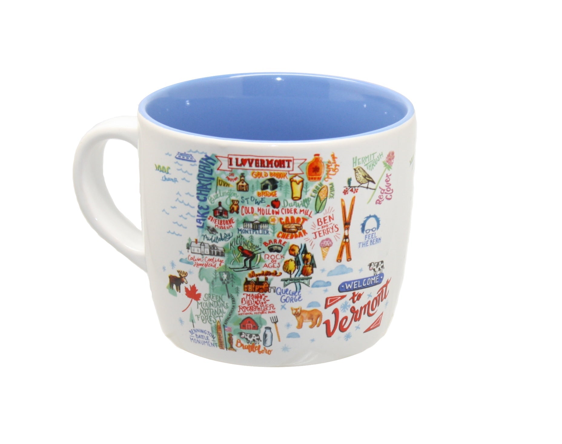 Vermont Destination Map - Coffee Mug