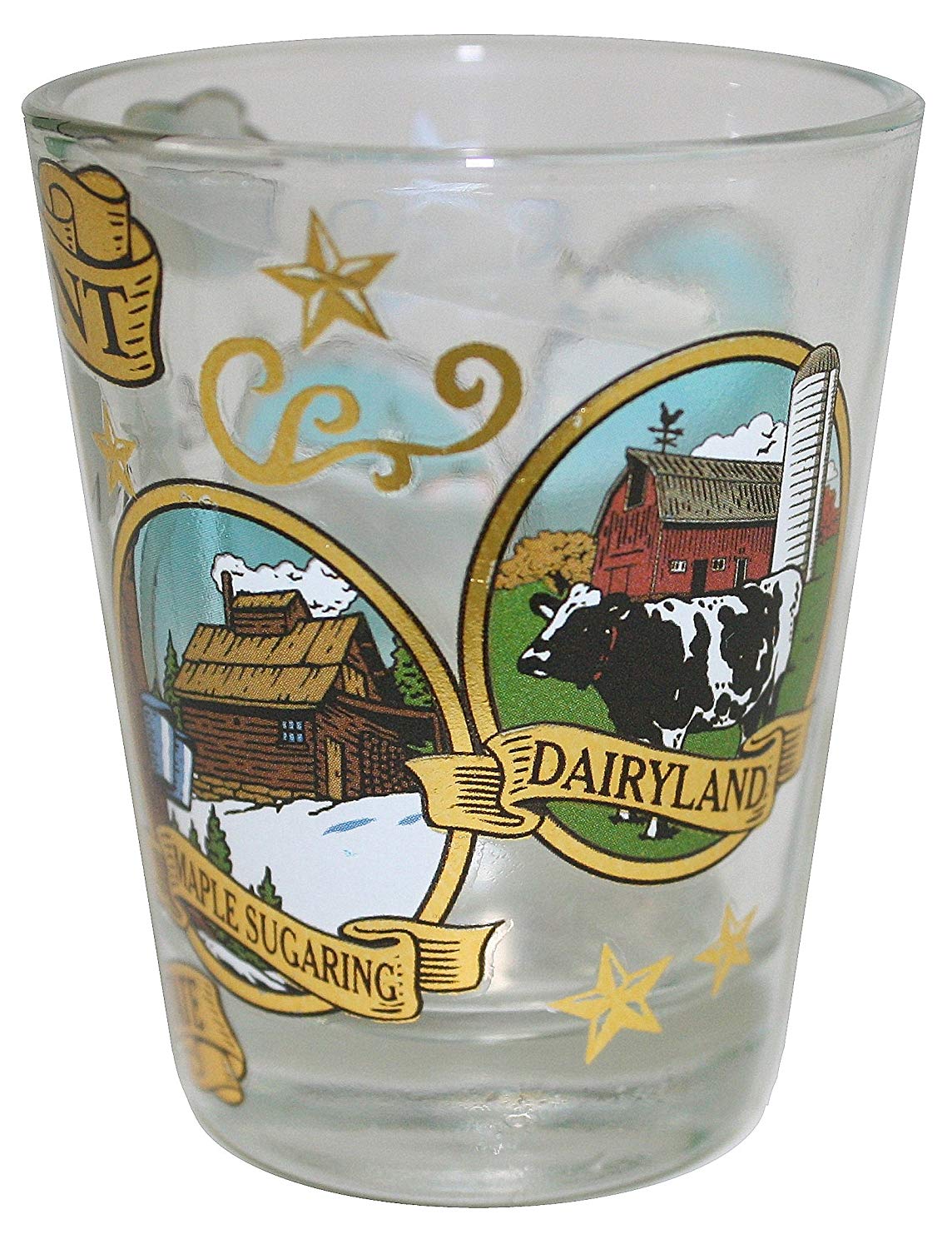 Vermont Four Icon Shot Glass