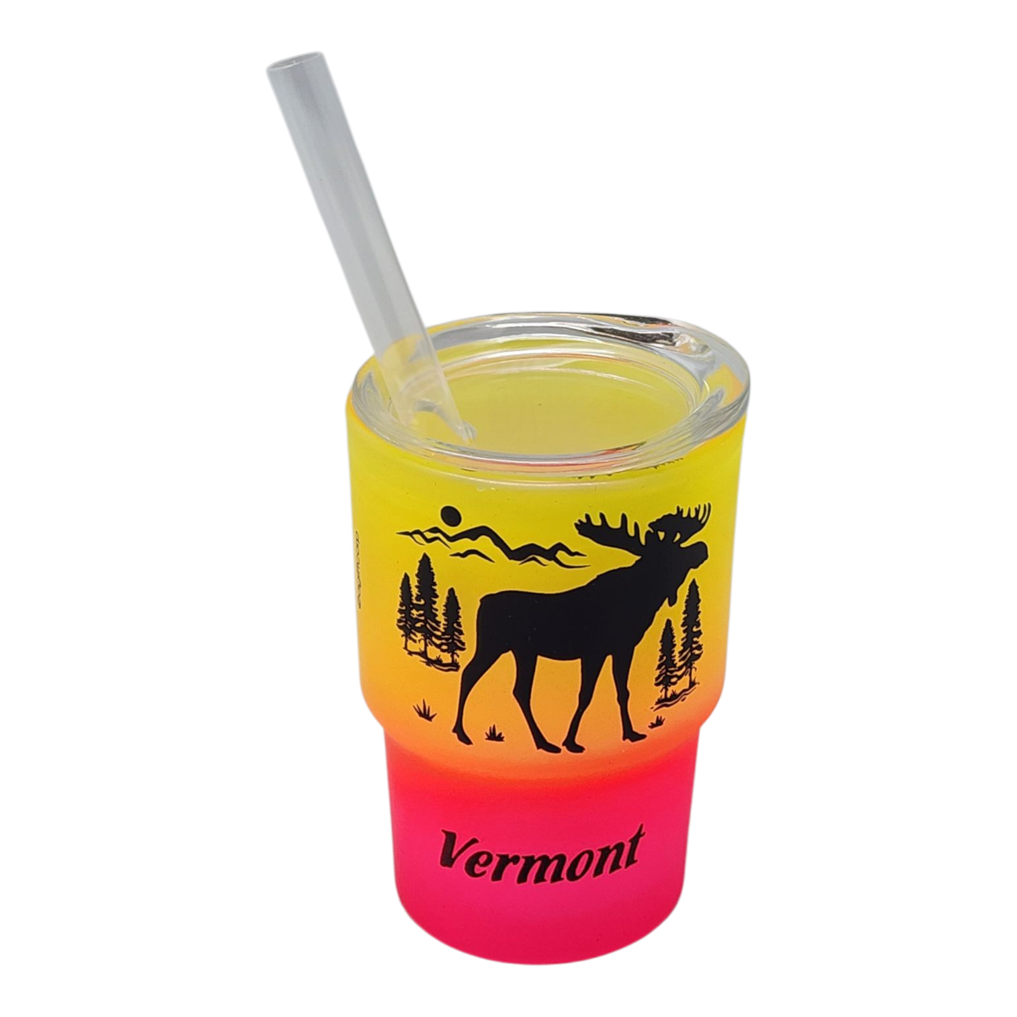 Vermont Glass Moose 2oz Shooter - Autumn Ember