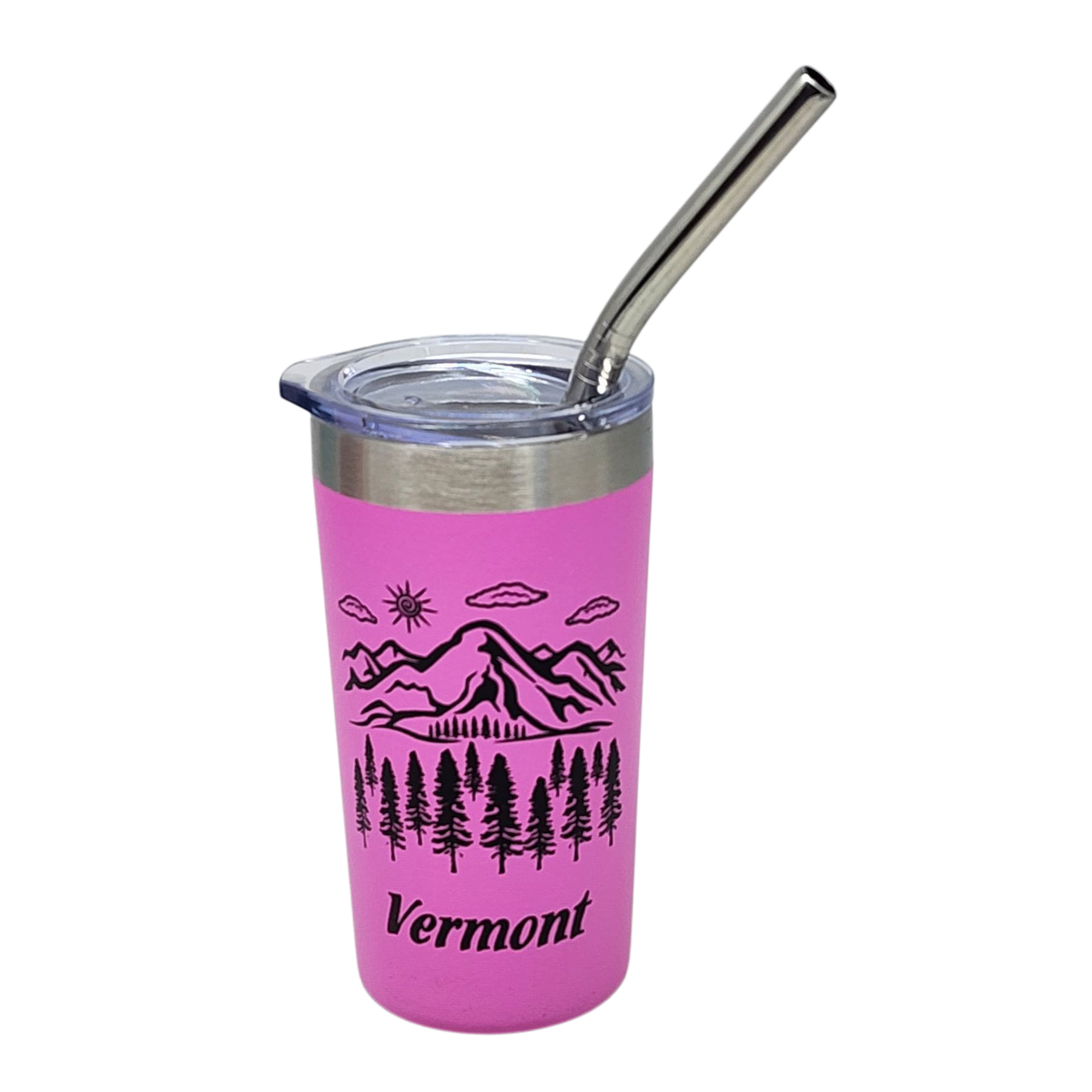 Vermont Green Mountains Stainless Steel 2oz Shooter - Pink
