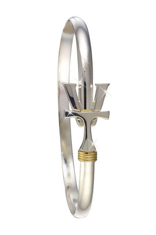 Vermont Hook Bracelet Silver - 4mm Band - 6.5 Inch