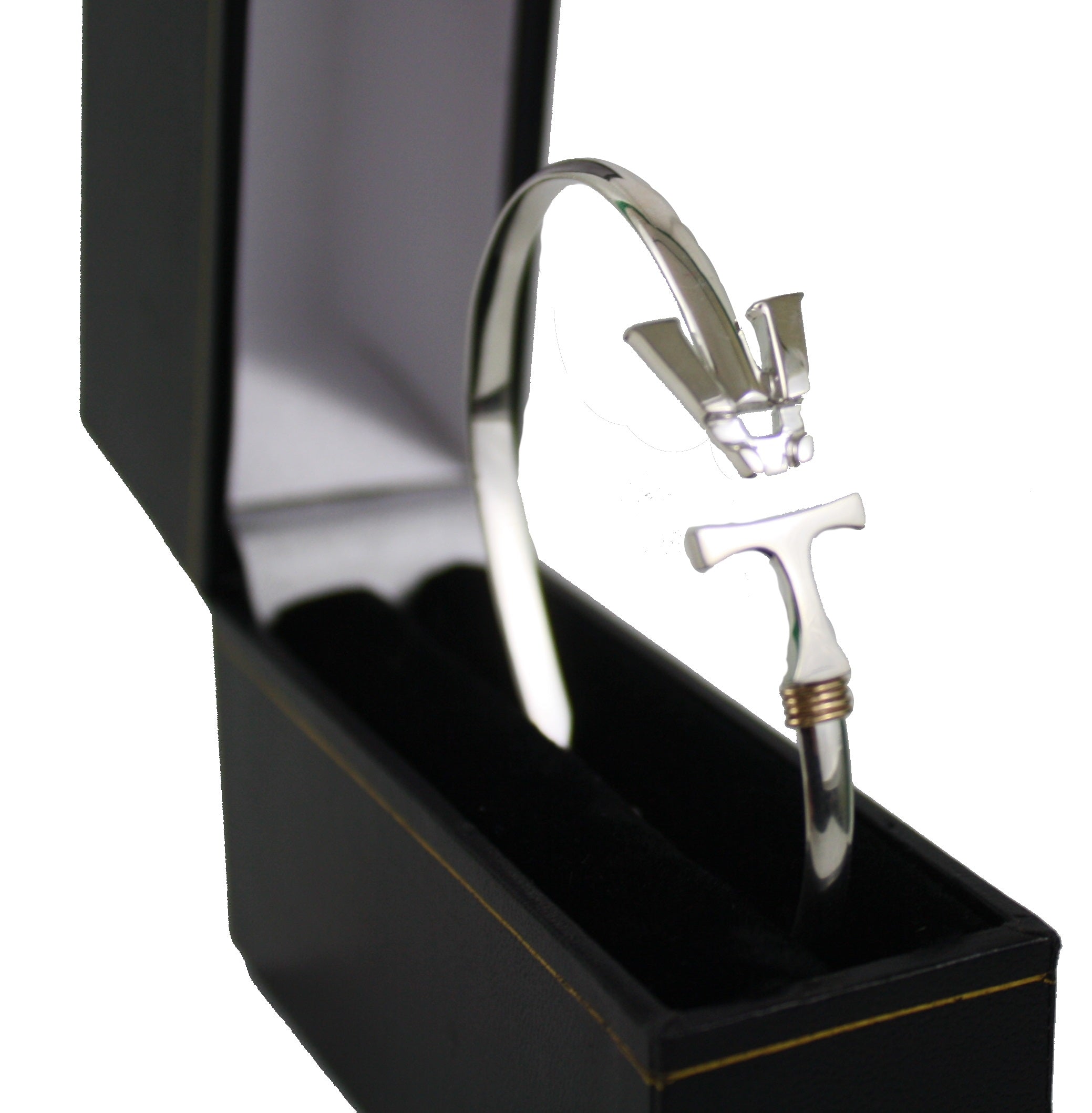 Vermont Hook Bracelet Silver - 4mm Band - 8.5 Inch