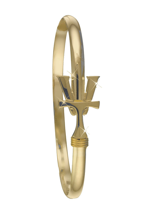 Vermont Hook Bracelet with Gold 'VT' - 4mm Band - 6.5 Inch