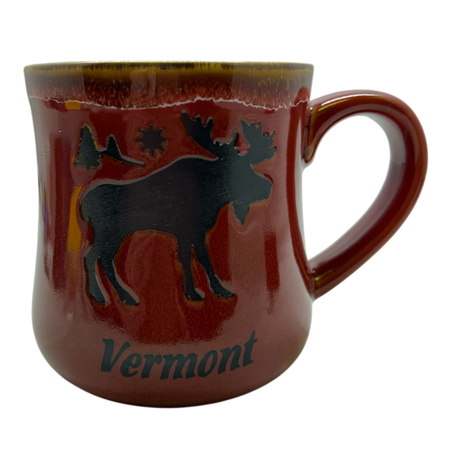 Vermont Moose Mug - Rustic Red