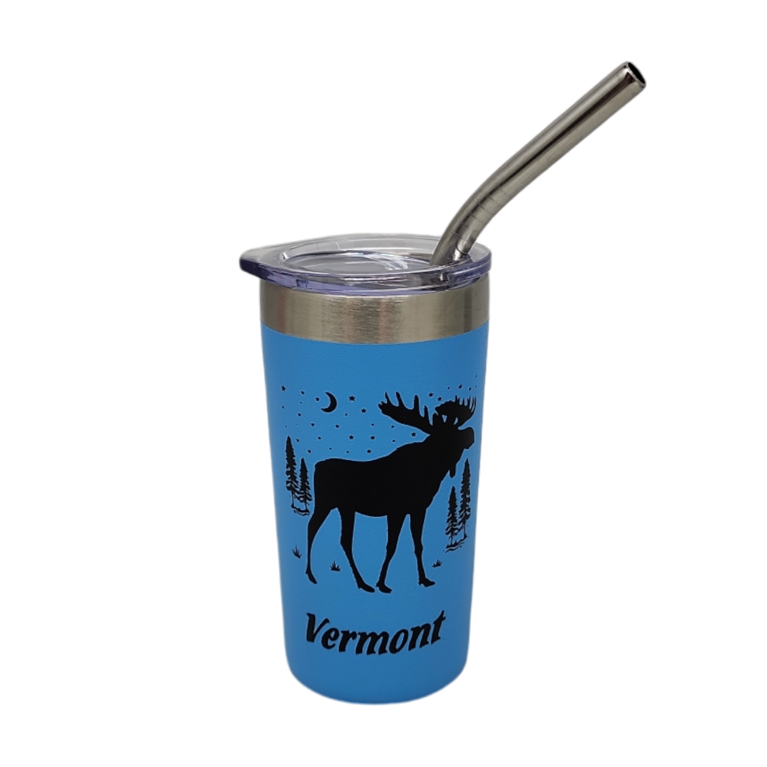 Vermont Moose Stainless Steel 2oz Shooter - Blue