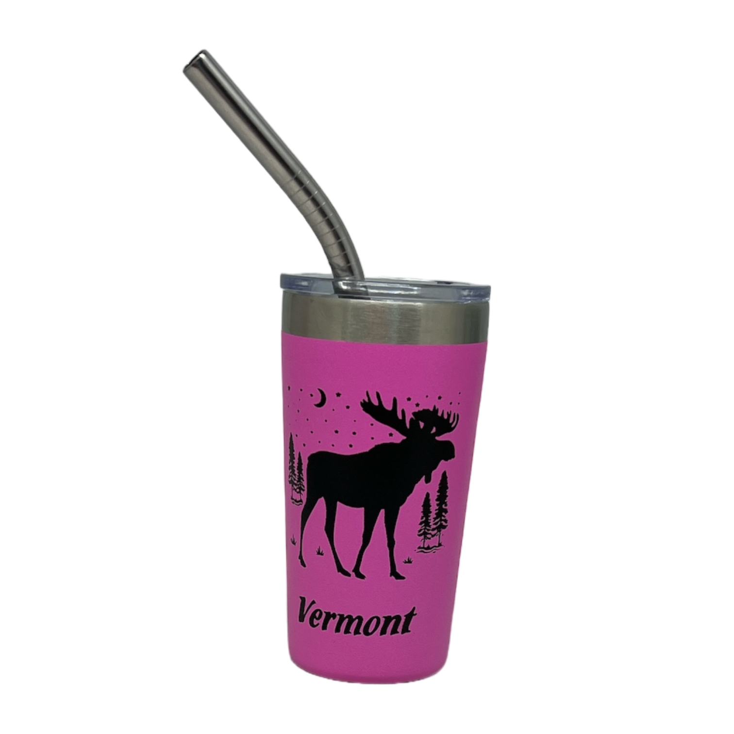 Vermont Moose Stainless Steel 2oz Shooter - Pink