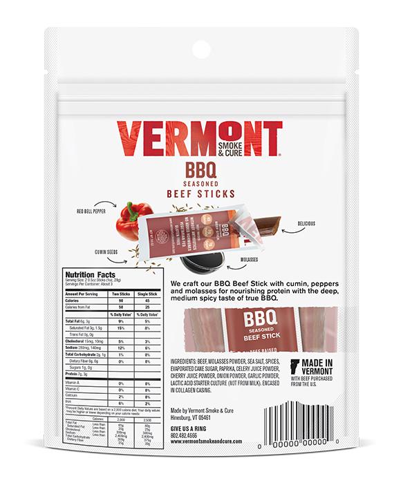 Vermont Smoke And Cure Bbq Beef Mini Go Packs