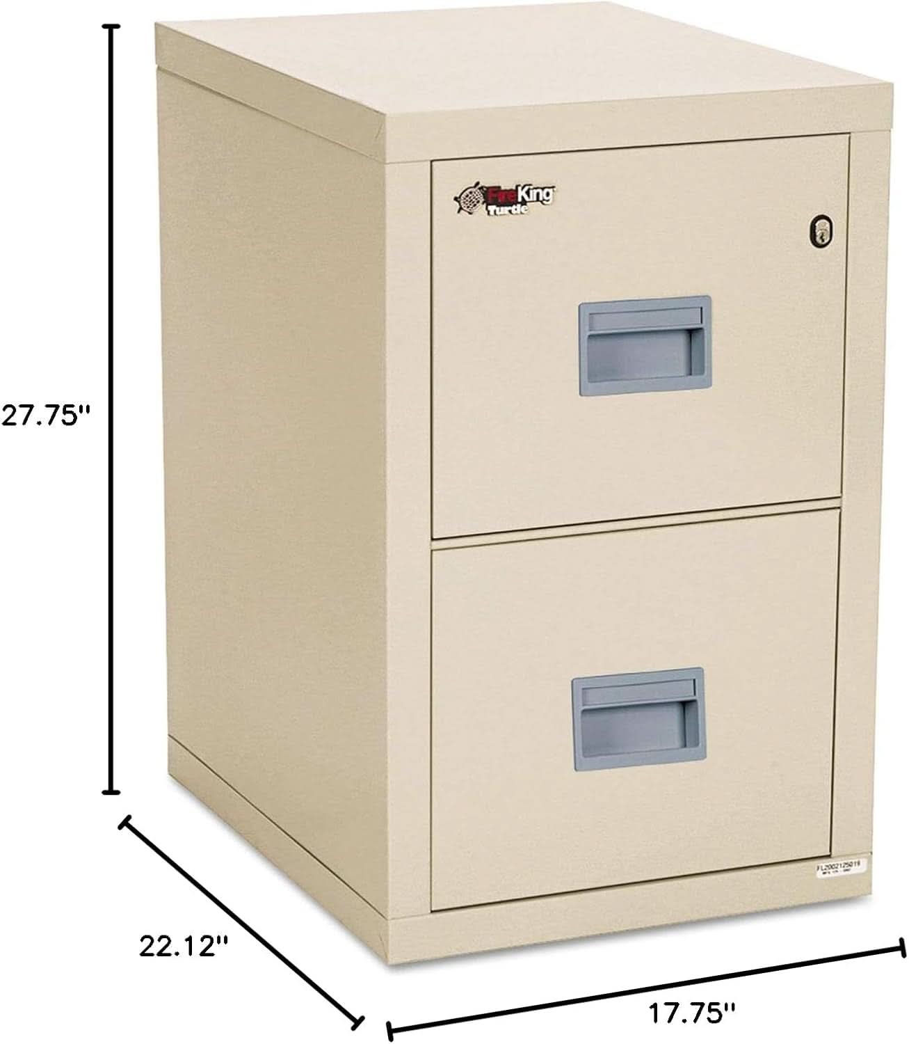 Vertical 2 Drawer Fire Safe File Cabinet 1 Hour Fire Rated