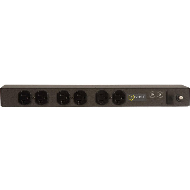 Vertiv 29068 Basic Surge PDU - 20A 120V Horizontal 1U NEMA 5-20R | Geist
