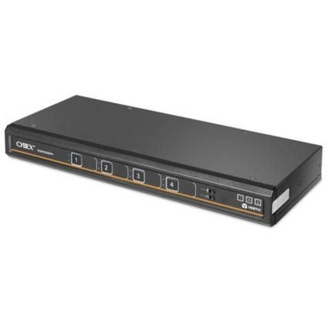 Vertiv Cybex Secure MultiViewer KVM Switch 4 Port - NIAP Approved UHD 4K | TecisOft SCMV245DPH-400