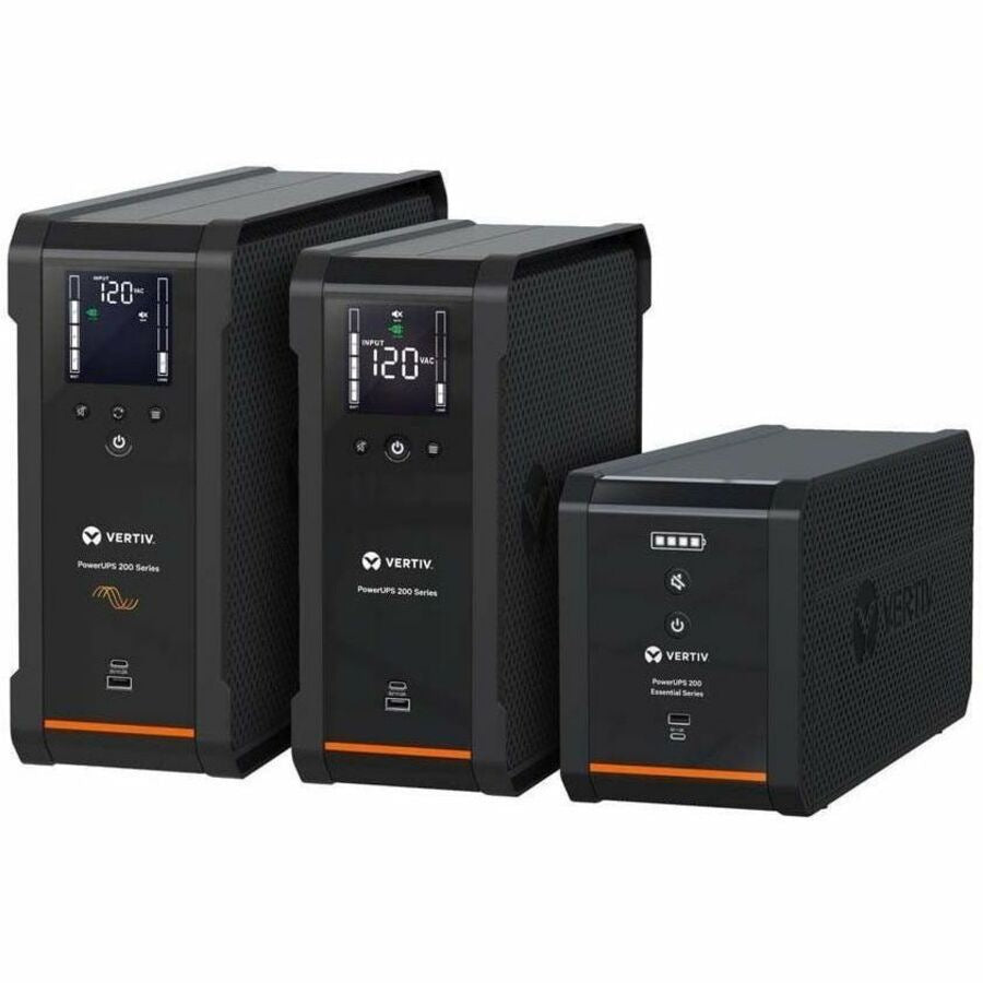 Vertiv PowerUPS 200 1000VA Desktop UPS with AVR for Reliable Power
