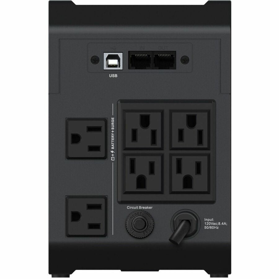 Vertiv PowerUPS 200 Essential 1440VA UPS with Surge Protection for Home & Office
