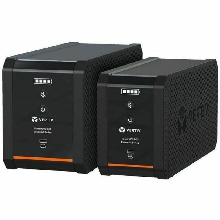 Vertiv PowerUPS 200 Essential 1440VA UPS with Surge Protection for Home & Office