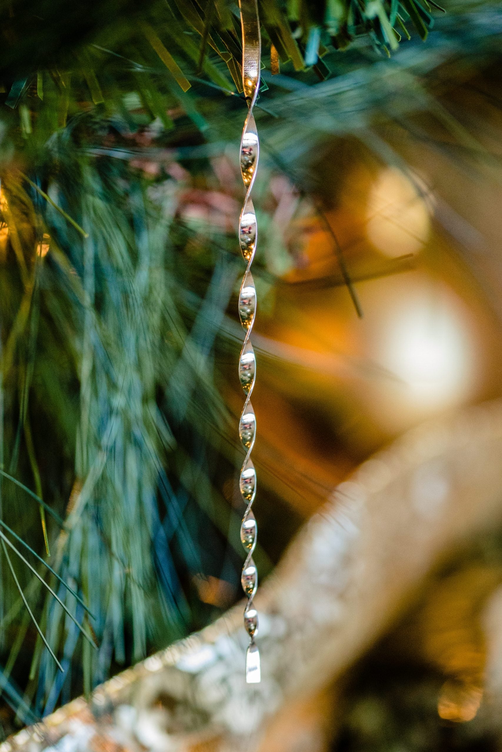 Victorian Christmas Tree Tinsel-Handmade Tin Icicle Ornaments