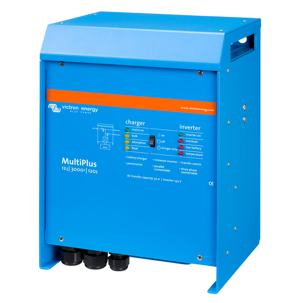 Victron MultiPlus Inverter/Charger 12VDC - 3000VA - 120VAC w/ 120AMP Charger - 50AMP