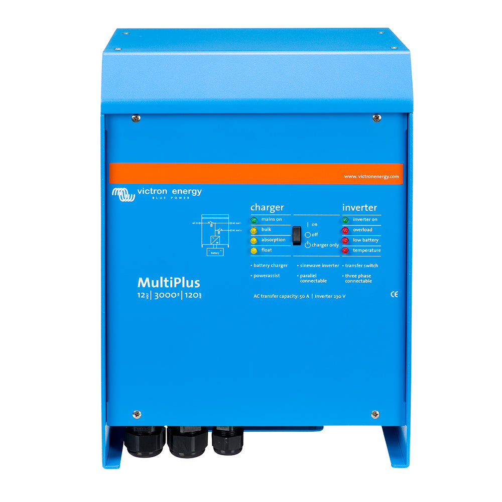 Victron MultiPlus Inverter/Charger 12VDC - 3000VA - 120VAC w/ 120AMP Charger - 50AMP