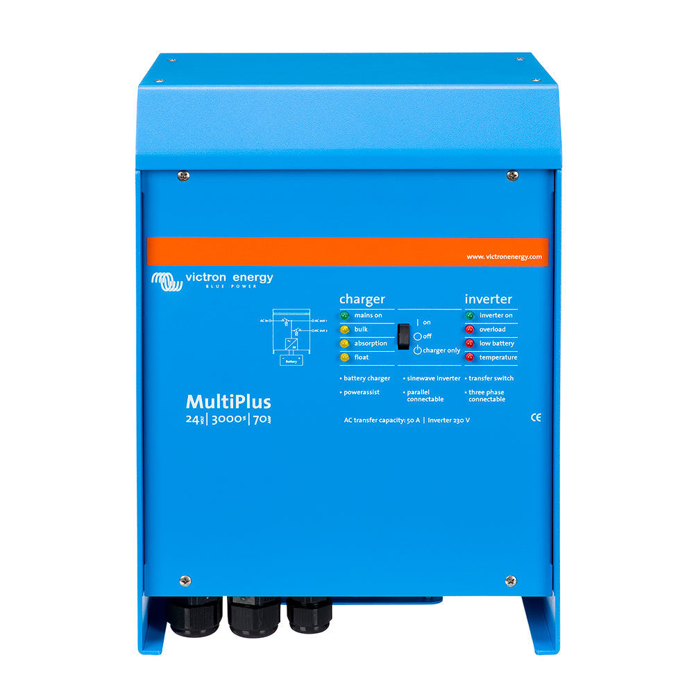 Victron Multiplus Inverter/Charger 24VDC - 3000VA - 120VAC w/7 70AMP Charger - 50AMP
