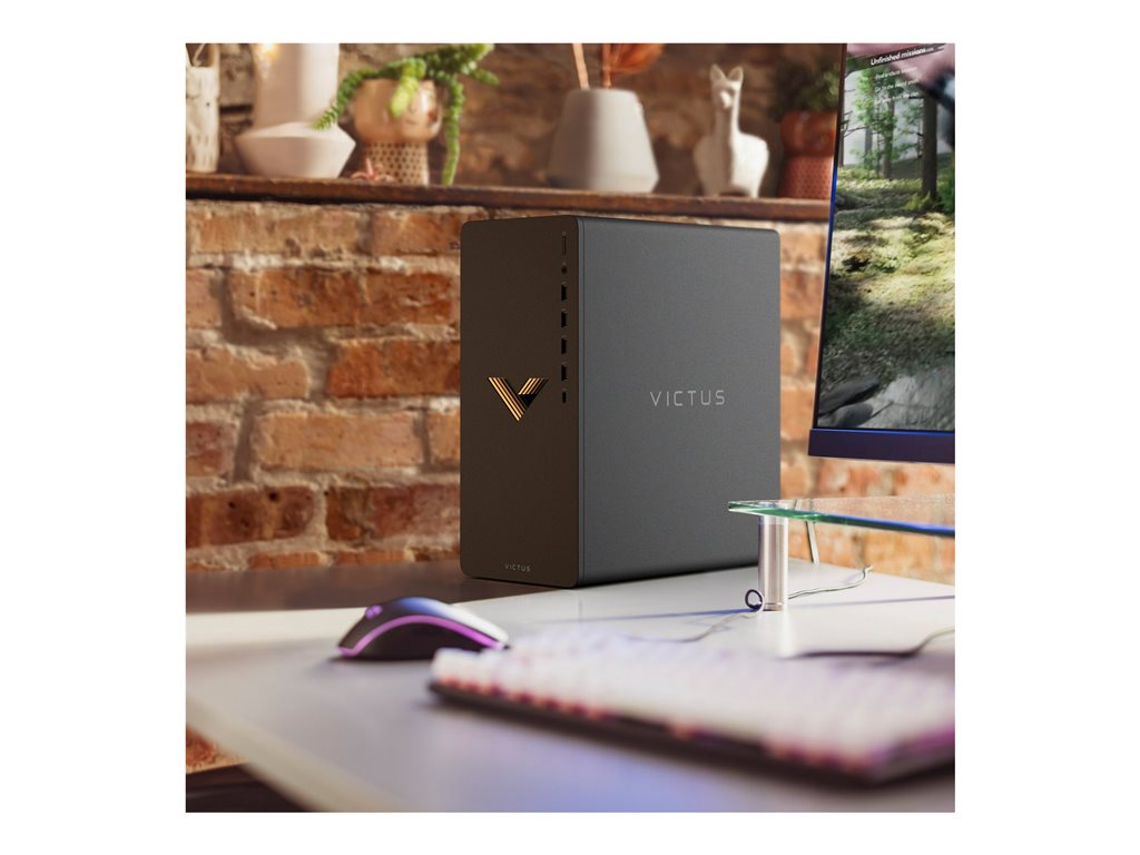 Victus 15L by HP TG02-0210 - Tower gaming - Core i3 12100F / up to 4.3 GHz - RAM 8 GB - SSD 512 GB - NVMe - Arc A380 -