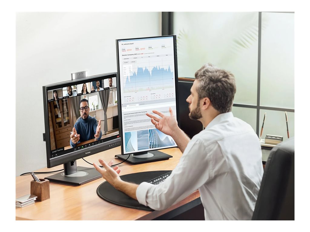 Video Conferencing Monitor - VG2757V-2K 27" QHD Docking Monitor | ViewSonic