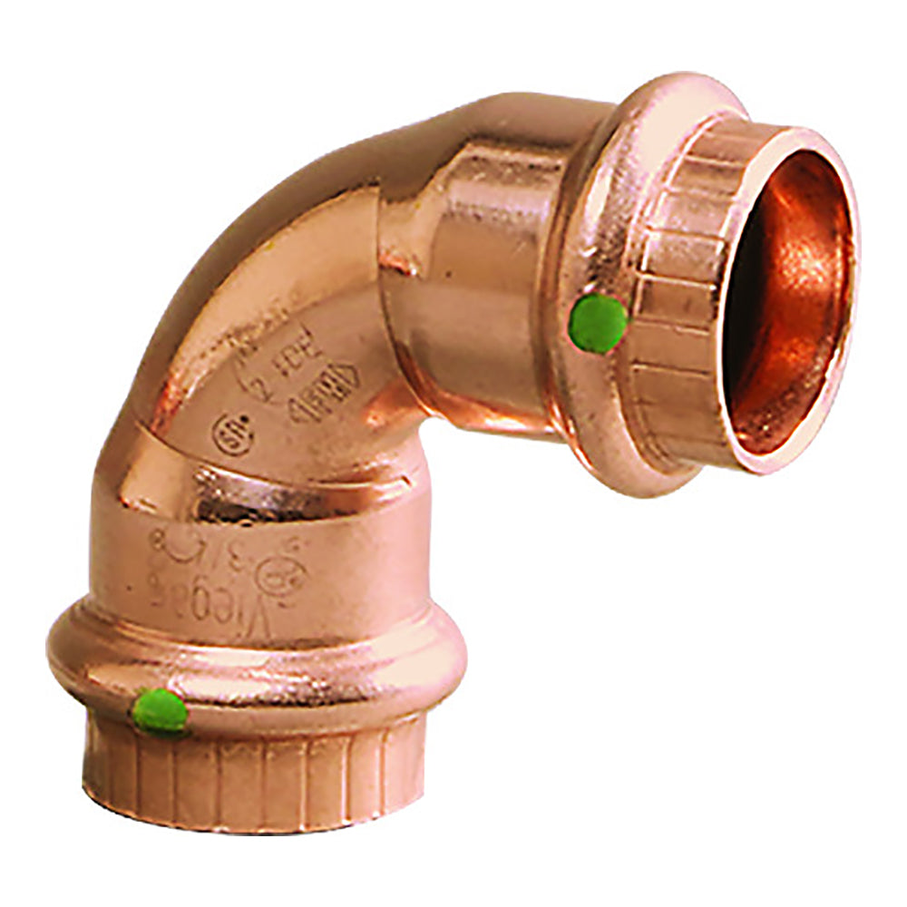 Viega ProPress 1/2" - 90&deg; Copper Elbow - Double Press Connection - Smart Connect