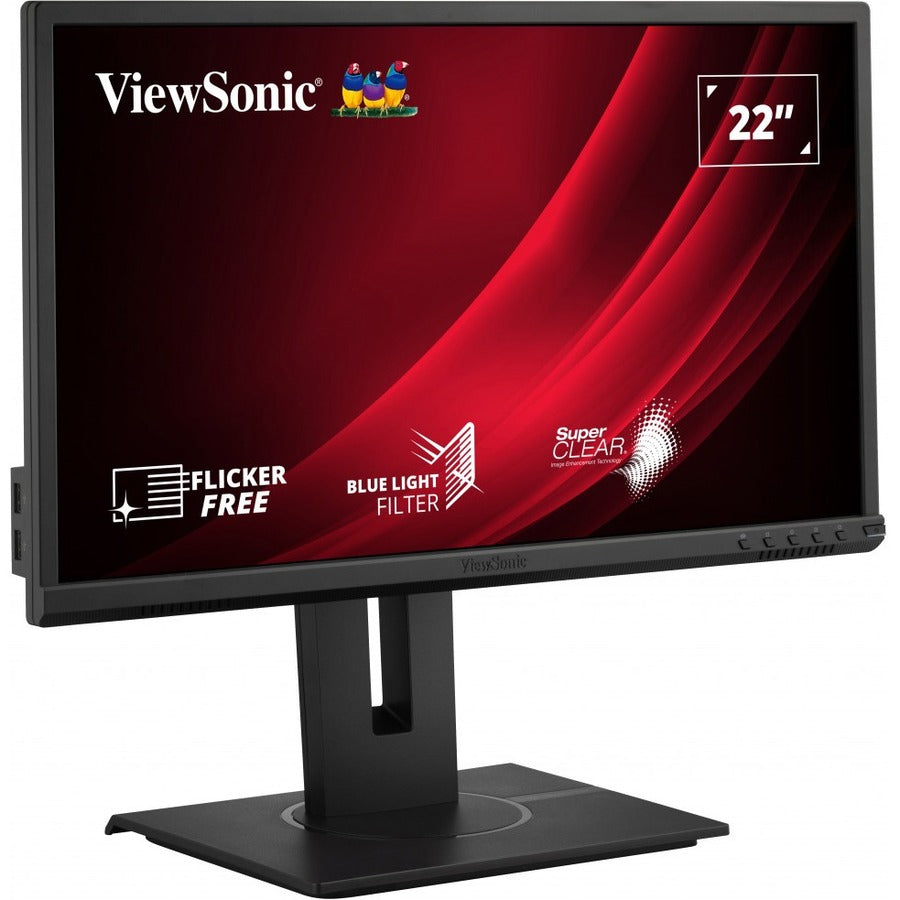 ViewSonic 22" 1080p Ergonomic 40-Degree Tilt Monitor with HDMI, DP, and VGA | VG2240