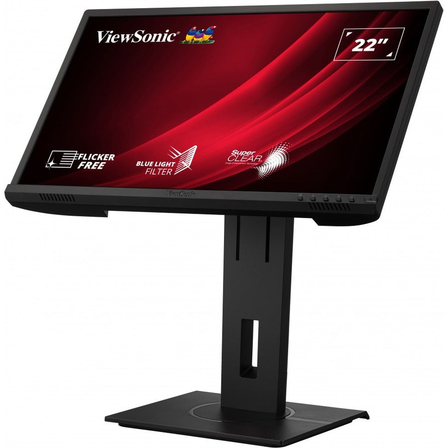 ViewSonic 22" 1080p Ergonomic 40-Degree Tilt Monitor with HDMI, DP, and VGA | VG2240