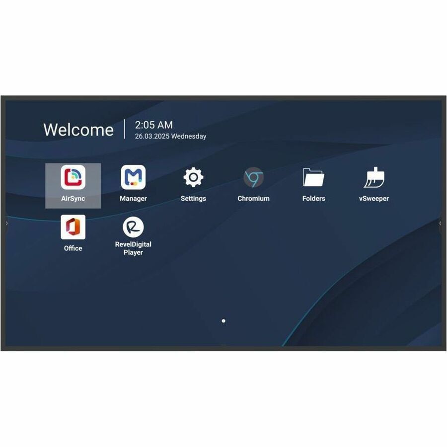 ViewSonic 65in 4K Commercial Display 500nits 8GB RAM 32GB Storage