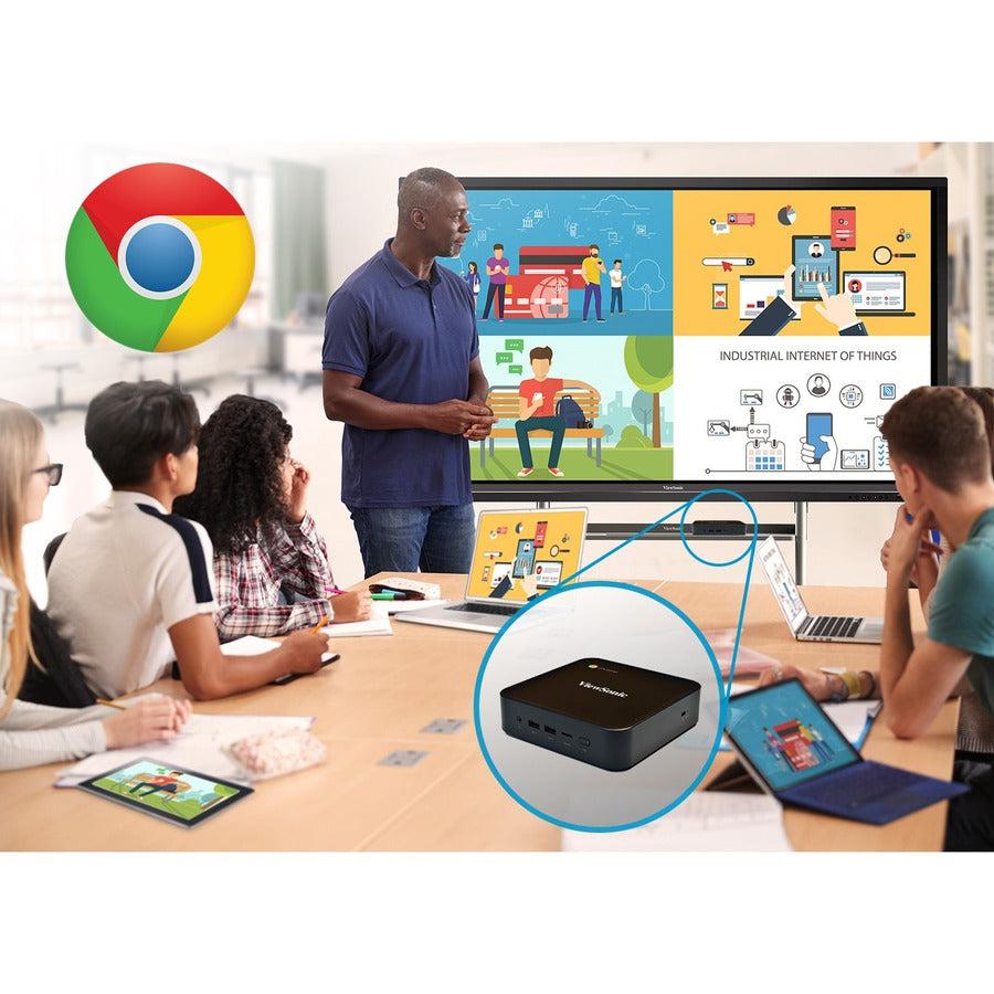 ViewSonic IFP8650-C1 - 86" ViewBoard Interactive Flat Panel Bundle with Chromebox