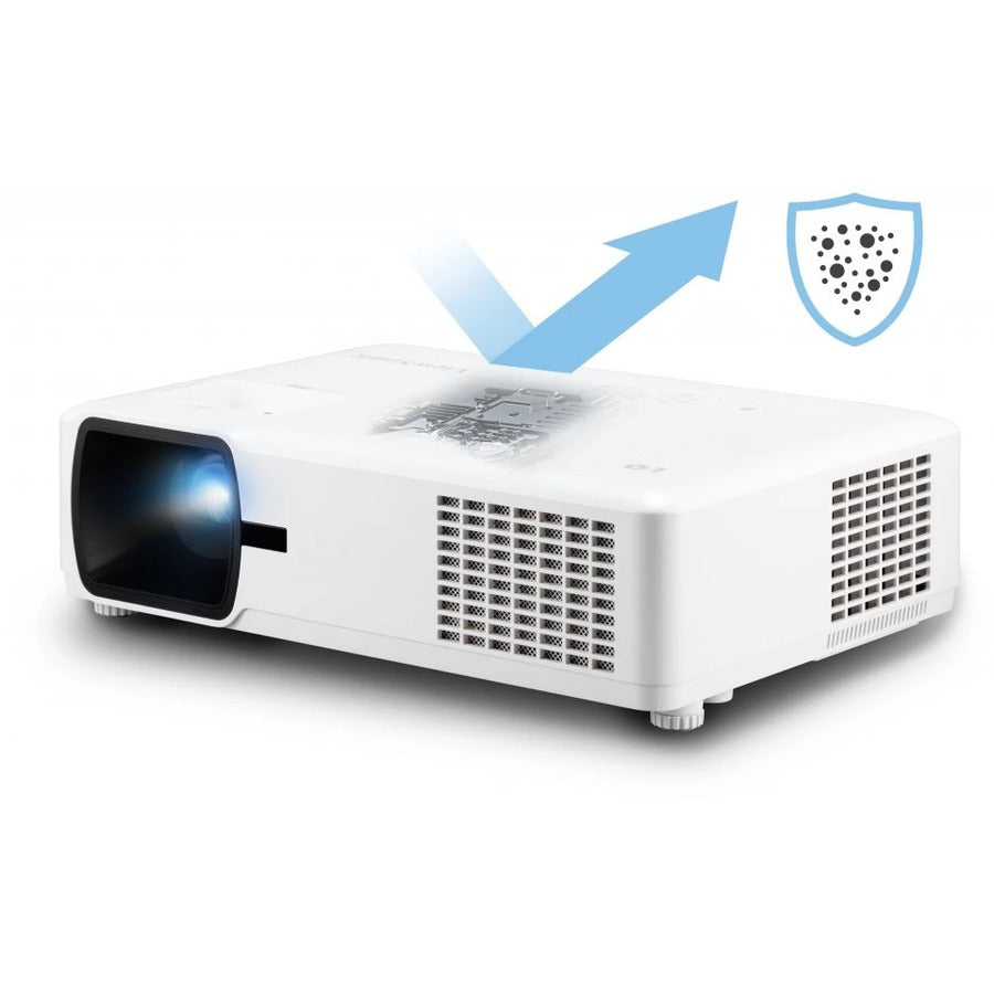 ViewSonic LS610WH 4000 Lumens WXGA LED Projector with H/V Keystone, 4 Corner Adjustment and LAN Control for Home and Office