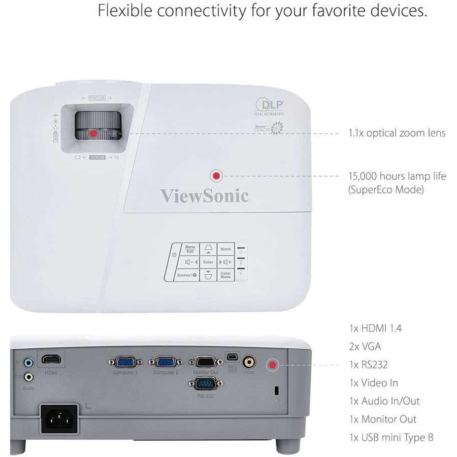 ViewSonic PA503X DLP Projector - XGA Business Presentation Display | ViewSonic
