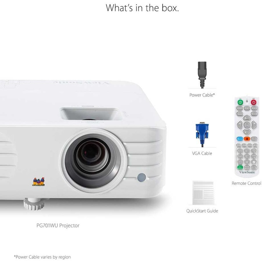 ViewSonic PG701WU 3500 Lumens WUXGA Business Projector