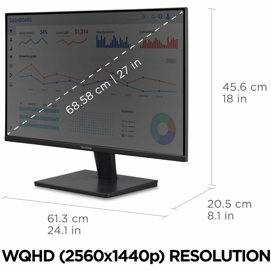 ViewSonic VA2715-2K-MHD 27 Inch | 2560x1440 | MVA Panel