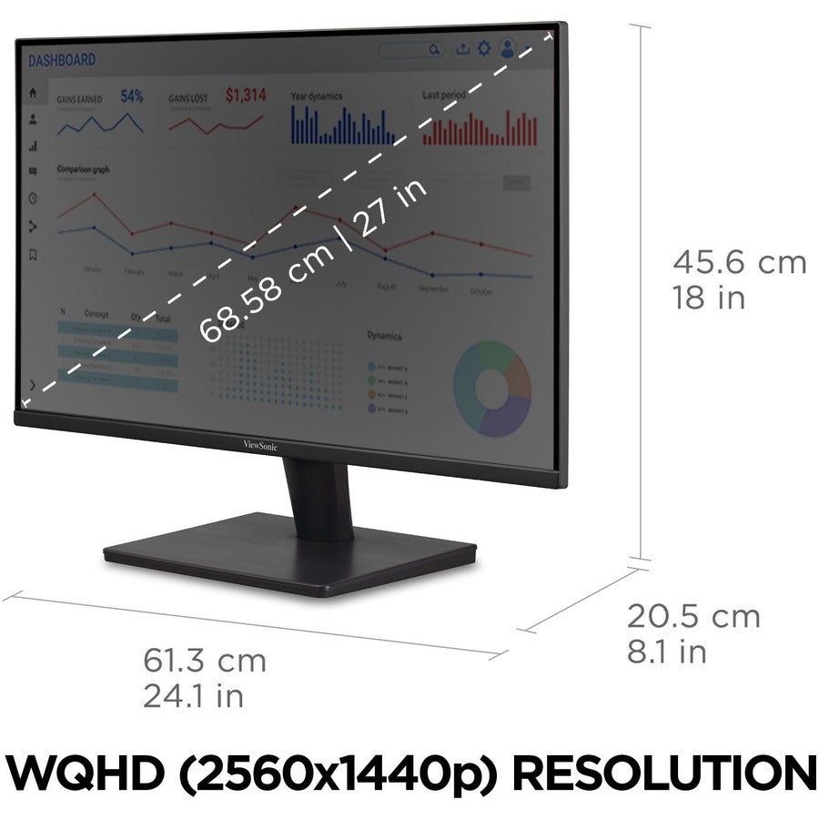 ViewSonic VA2715-2K-MHD 27 Inch | 2560x1440 | MVA Panel