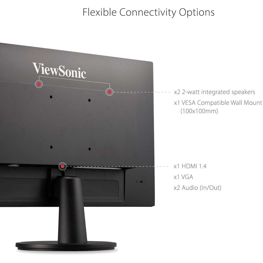ViewSonic VA2747-MH 27" Frameless 1080p Monitor - FreeSync HDMI VGA Display | TechSoft