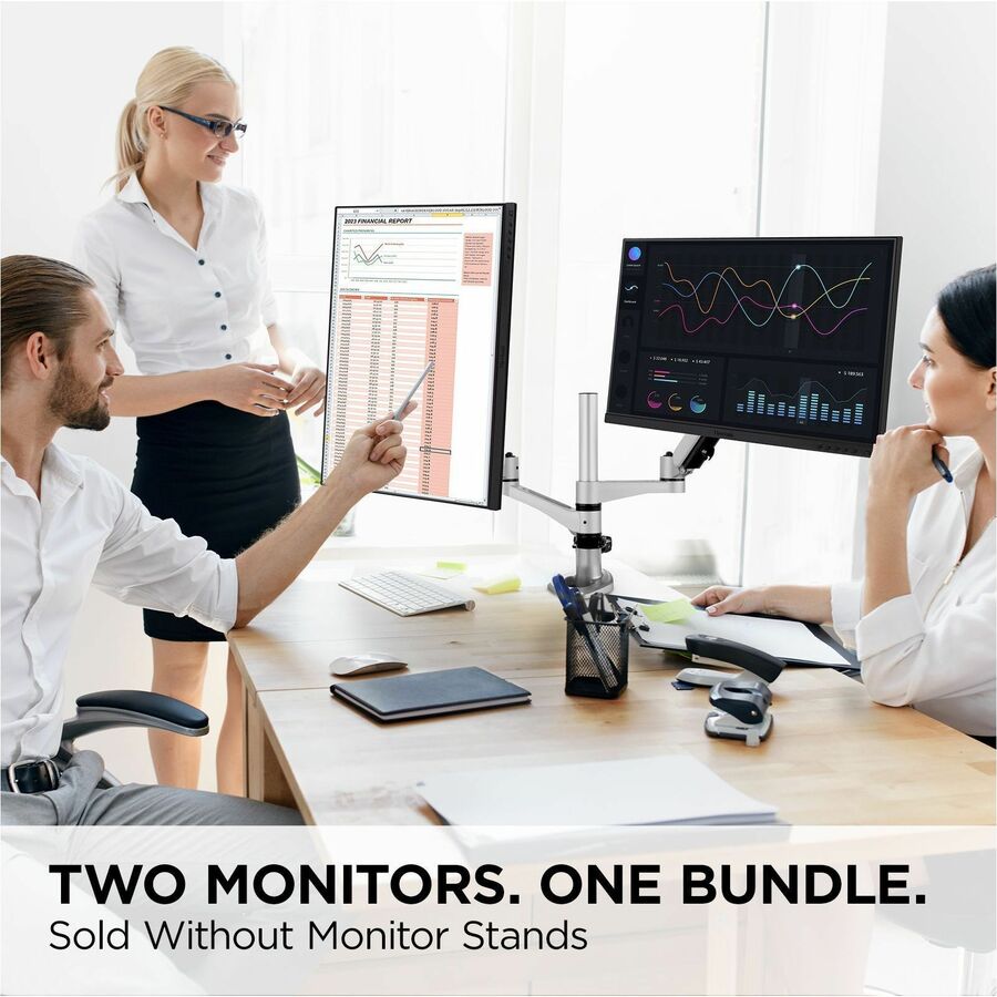 ViewSonic VG2448A-2_H2 24 Inch Dual Pack Head-Only 1080p IPS Monitor with Ultra-Thin