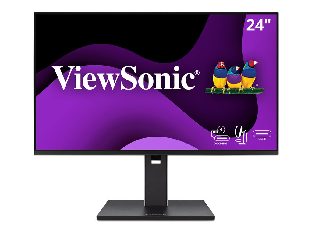 ViewSonic VG2458 - LED monitor - 24 (23.8" viewable) - 1920 x 1080 Full HD (1080p) @ 100 Hz - IPS - 350 cd/mï¿½ - 1500:1 - 5